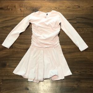 Lulu Gaifrette Girls pink dress w/ sleeves age 10